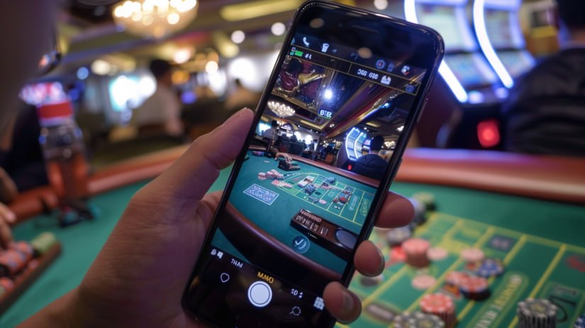 ow7776 မြန်မာ ကစားသူများ Smartphone ဖြင့် Online Gaming ကစားနေသောမြင်ကွင်း